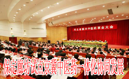 保定廊坊試點京冀中醫(yī)藥一體化協(xié)同發(fā)展